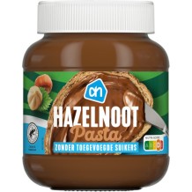 AH Chocolade Hazelnootpasta Zonder Toegevoegde Suikers (400 gr.)