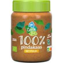 AH Organic 100% Peanutbutter with Pieces of Peanut (350 gr.)