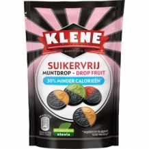 Klene Muntdrop Drop Fruit Suikervrij (105 gr.)